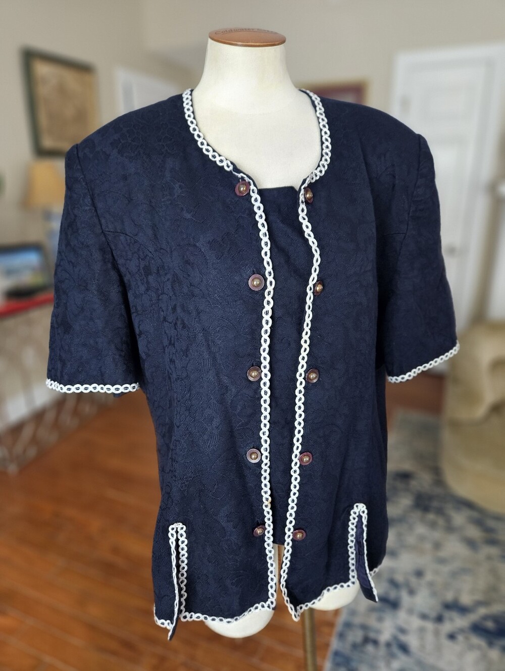 Anabel Linen Blend Jacket Size 18